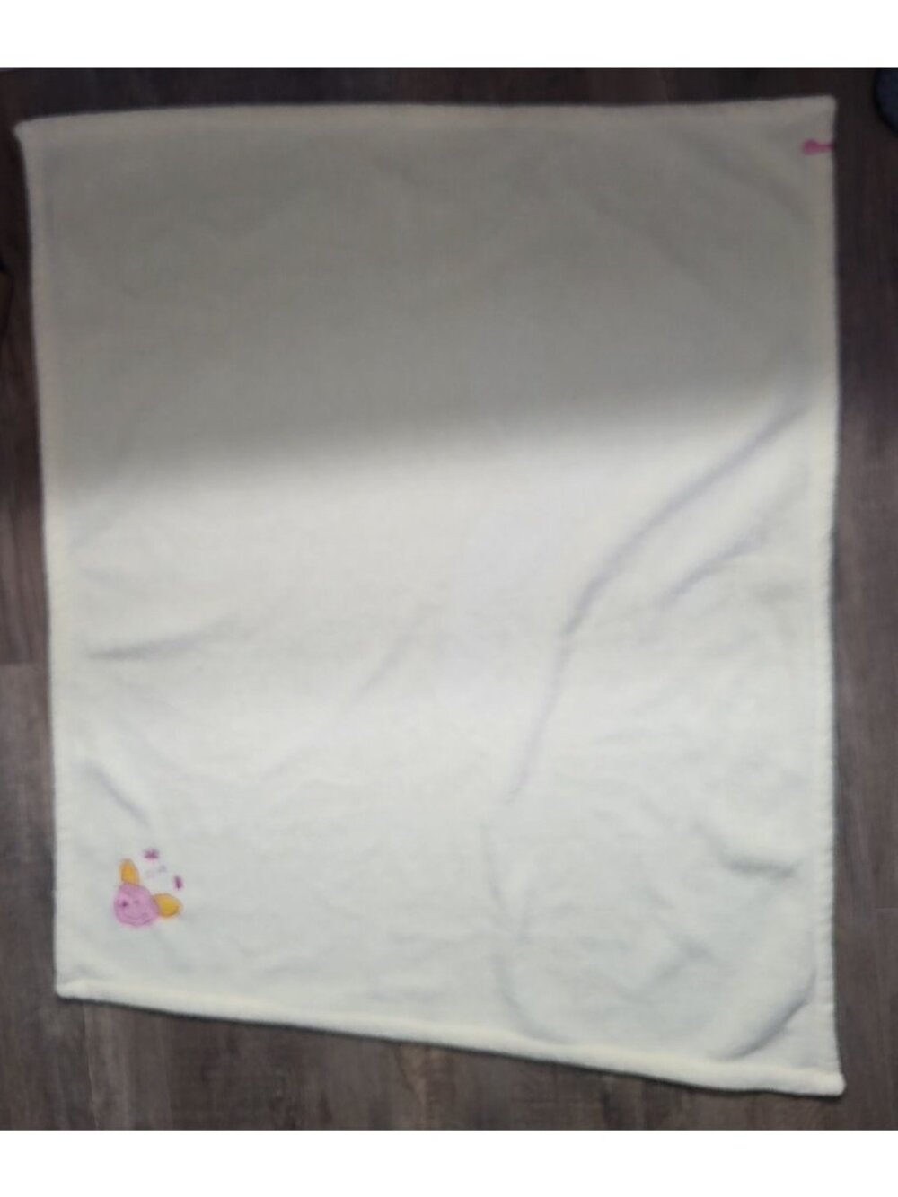 Gagou Tagou Kangaroo Yellow Pink Fleece Baby Blanket Security Lovey - Picture 7 of 7